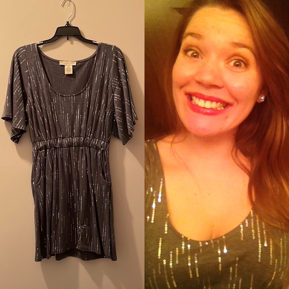 GUC Gray Sequin Dress